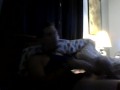 young muscular big cock 9in jackin off with a little help