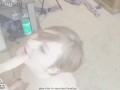 deep throat cocksucking blowjob oral worship. punk redhead busty