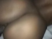 Wet Ebony Pussy Hugging My BBC