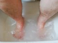 Washing the tools now with pink shampoo and heart sponge