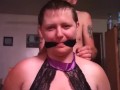 BBW girl headshave bondage