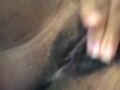Ebony Teen closeup masturbation - contractions