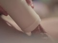 TENGA TOY HANDJOB AND CUMSHOT. MALE FLESHLIGHT TOY CLOSE UP SLOW MOTION 2