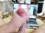 Prostate milking makes me cum. Guy solo handjob & moaning