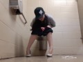 Desperate Piss In City Park Restroom