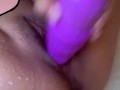 Dildo in fat wet pussy