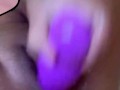 Dildo in fat wet pussy