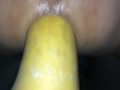 fast fucking my ass with butternut squash - huge vegetable insertion