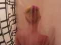 Bad Dragon shower teaser sex with anal plug- Kitty Queen