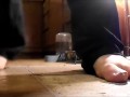 GTS ties up tiny hiding under bed & warms him with Feet POV
