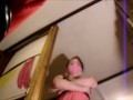 GTS ties up tiny hiding under bed & warms him with Feet POV