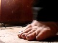 GTS ties up tiny hiding under bed & warms him with Feet POV