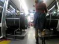 On the bus after the cloudy day