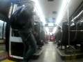 On the bus after the cloudy day