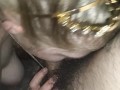 Gagging sloopy blowjob for daddy, ima good kitty facial ending