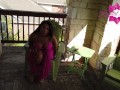 Krystal Davis Masturbating Outside on Patio