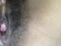 Tight black pussy being teased