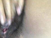 Tight black pussy being teased