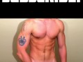 Muscle hunk jacks off
