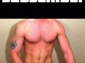 Muscle hunk jacks off