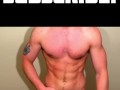Muscle hunk jacks off