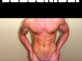 Muscle hunk jacks off