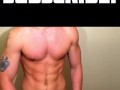 Muscle hunk jacks off