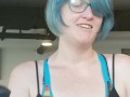 Seattle Ganja Goddess has a public workout at the gym for her ass shower