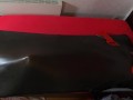 Rubberdoll get in Vacbed with gloves
