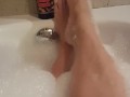 piedi e schiuma
