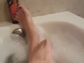 piedi e schiuma