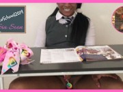 Ebony student sucks and fucks her way out of detention @SiaBigSexy