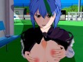 High School DxD - Xenovia Quarta Gives Titty Fuck After Caught Masturbating