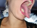 Mouth, tongue and teeth fetish I - Short
