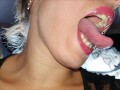 Mouth, tongue and teeth fetish I - Short