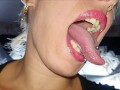Mouth, tongue and teeth fetish I - Short