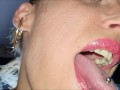 Mouth, tongue and teeth fetish I - Short
