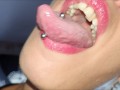 Mouth, tongue and teeth fetish I - Short