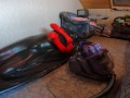 Vakuumbett mit Handschuhen und aufblasbaren Mundknebel