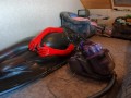 Vakuumbett mit Handschuhen und aufblasbaren Mundknebel