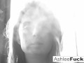 Sexy Ashlee Graham smokes while showing off her natural tits