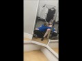 POV Public Blowjob Cumshot in Changing Room from 2 Angles