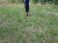 my GF show her feet in socks (outdore)
