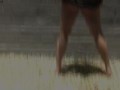 Risky pee in Public - german amateure - Theodora Einhorn