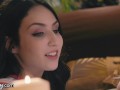 GIRLSWAY Big Natural Tits & Ouija Board Makes Hot Threesome!