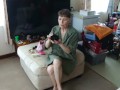 Sexy Make Up I do Juuuust For Ya!!! :-*...NO UNDERWEAR! Wearing men's shirt