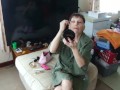 Sexy Make Up I do Juuuust For Ya!!! :-*...NO UNDERWEAR! Wearing men's shirt