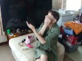 Sexy Make Up I do Juuuust For Ya!!! :-*...NO UNDERWEAR! Wearing men's shirt
