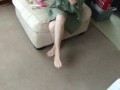 Sexy Make Up I do Juuuust For Ya!!! :-*...NO UNDERWEAR! Wearing men's shirt