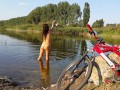 PEE in Lake during fishing
